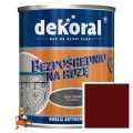 EMALIA ANTYKOROZYJNA KOLOR BRĄZOWY ŚREDNI (POŁYSK) DO MALOWANIA PRZEDMIOTÓW STALOWYCH I ŻELIWNYCH BEZPOŚREDNIO NA RDZĘ 0,25L FIRMY DEKORAL