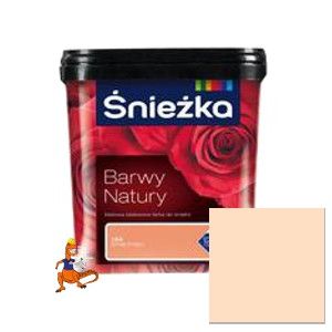 FARBA LATEKSOWA BARWY NATURY Z DODATKIEM TEFLONR KOLOR LETNI PORANEK 5L FIRMY ŚNIEŻKA 